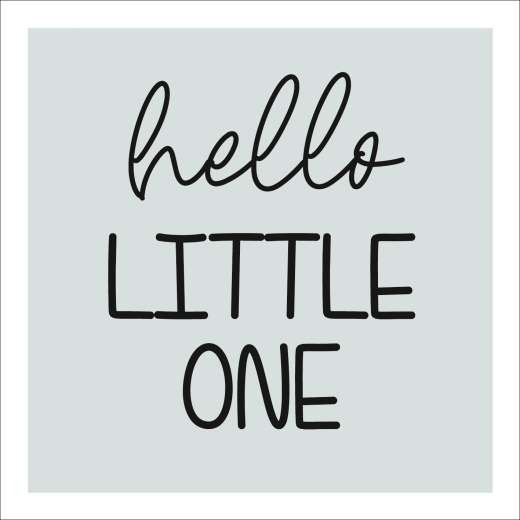 Grußkarte - Hello little one