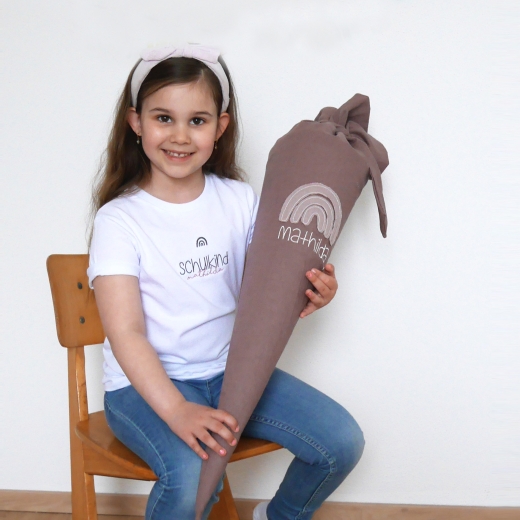 Schultüte / Kindergartentüte - Musselin Uni