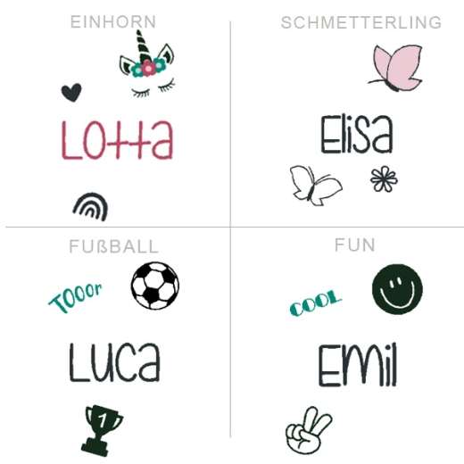 Schultüte / Kindergartentüte - Leinen Allover