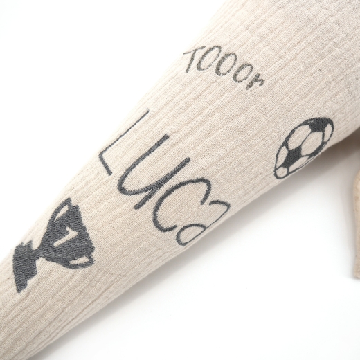 Schultüte / Kindergartentüte - Musselin Allover