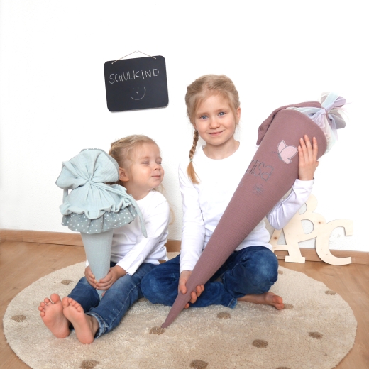 Schultüte / Kindergartentüte - Musselin Allover