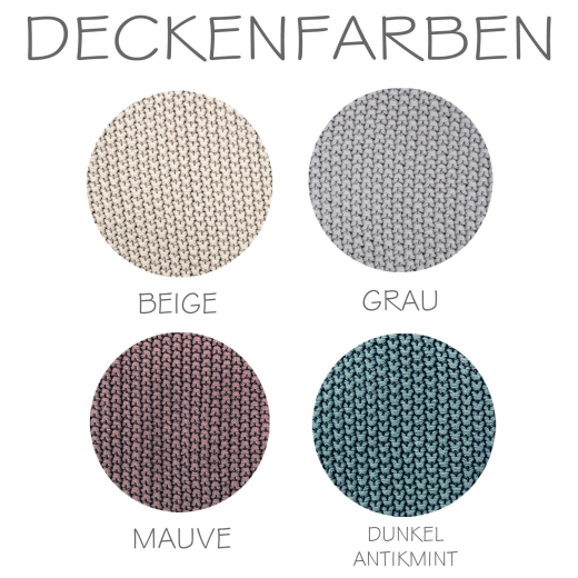 Maxi Strickdecke - Mini Motiv