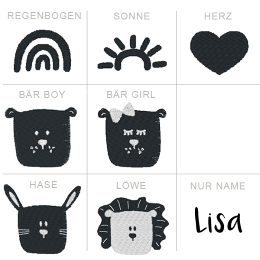 Maxi Strickdecke - Mini Motiv