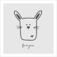 Grußkarte - Hase