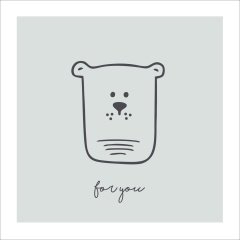 Grußkarte - Bär Boy