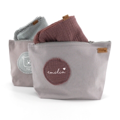 Windeltasche - Musselin Button